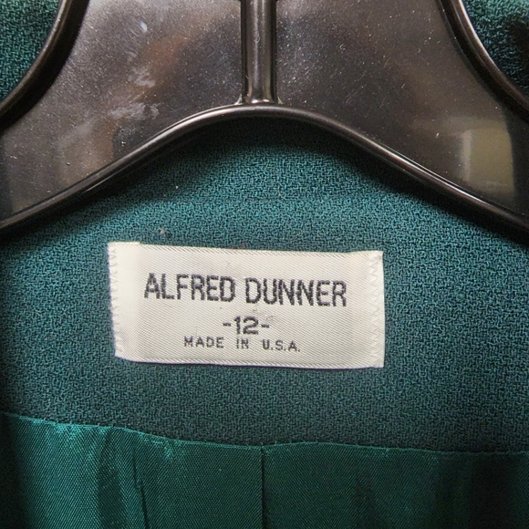 Alfred Dunner 100% Wool Women's Long Sleeve Hunter Green Blazer Size 12 - Picture 5 of 5